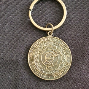Vintage keychain National Law Enforcement Officers Memorial