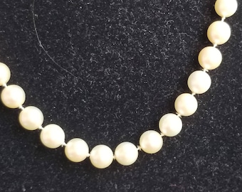 Vintage Cultured PEARL Necklace WEDDING Jewelry unsigned  1960's fabulous vintage