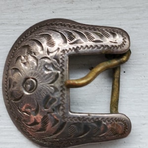 Vintage Tiny Sterling Silver Belt Buckle
