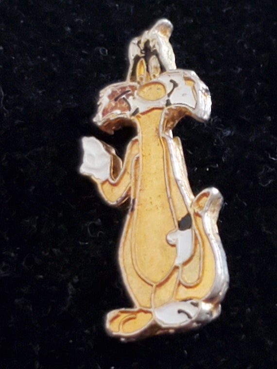 Vintage Enamel Warner Bros. Sylvester The Cat Broo