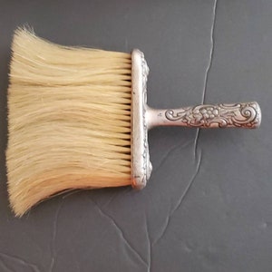Antique Art Nouveau Hat Brush STERLING SILVER Repousse Brush Ferdinand Fuchs and Bros is the maker
