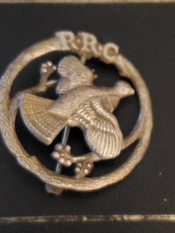 Vintage R.R.C. Pin Sterling Brooch signed Sterling - image 2