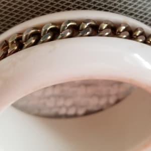 Vintage chain Lucite Bangle Les Bernard bracelet