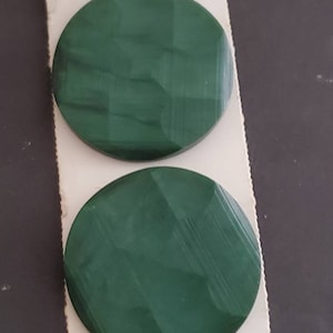 1930s lucite Green buttons set of 2 VINTAGE