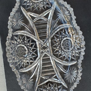Antique American Brilliant Cut Glass Bowl