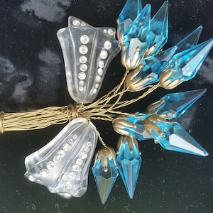 Vintage GRIPOIX GLASS Chanel unsigned glass brooch