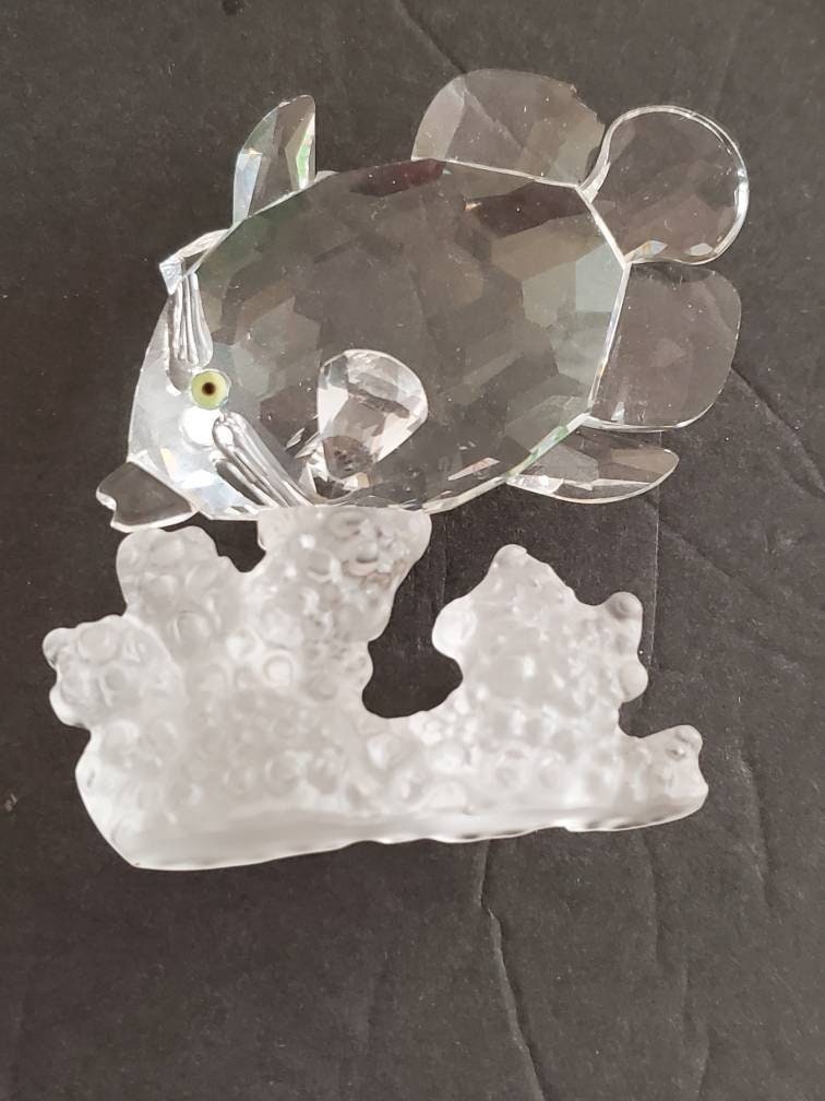 Swarovski crystal figurines fish - Etsy 日本