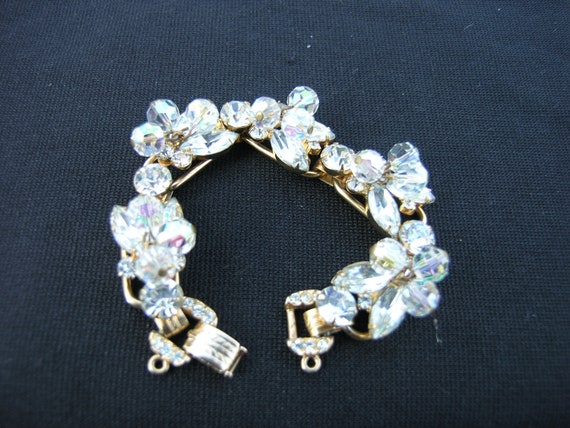 VINTAGE Julianna Rhinestones Bracelet unsigned - image 1