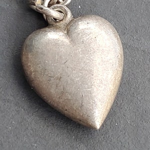 Vintage Heart CHARM Sterling silver