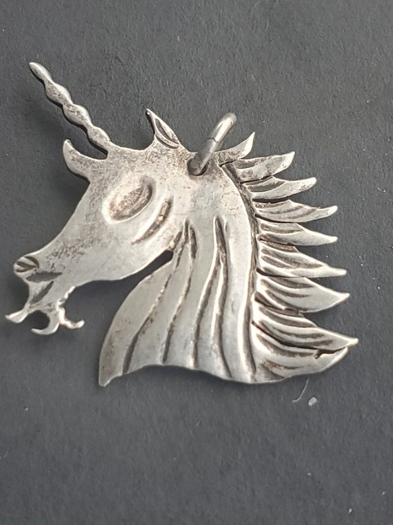 Vintage Unicorn CHARM Sterling silver - image 1