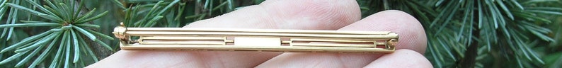 Gold seed pearl brooch vintage 14 kt