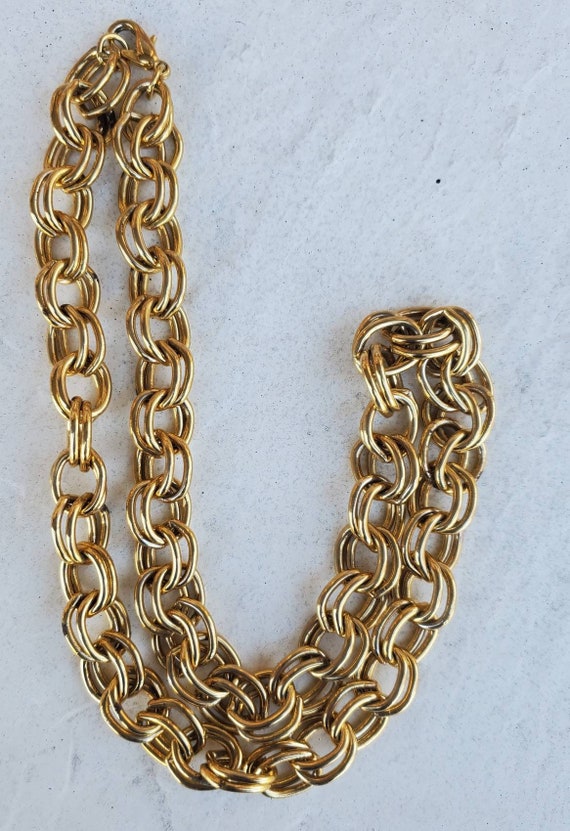 Vintage Gold Plated Necklace 1950's