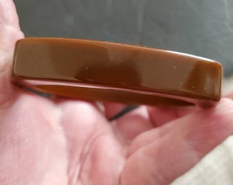 Vintage Chocolate Brown Bakelite Bangle bracelet