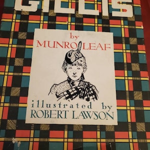 The Wee GILLIS By Munro leaf Illustrated by  Robert Lawson Book 1st Edition