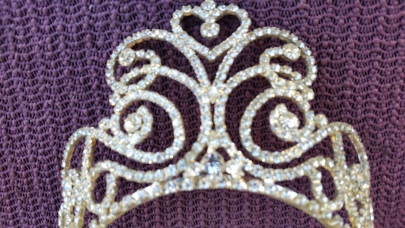 TIARA Rhinestones Wedding Tiara unsigned vintage