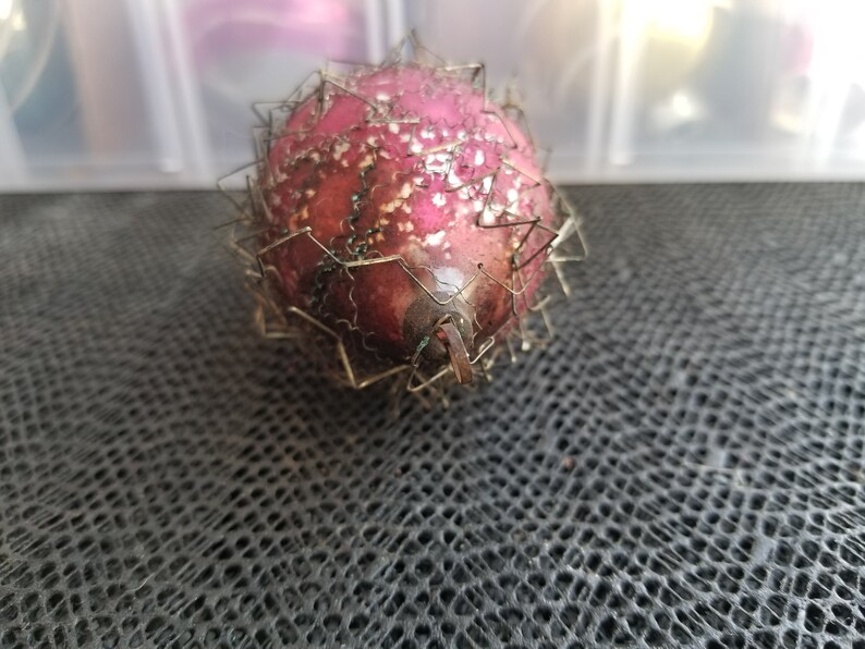 vintage ANTIQUE Christmas glass silver wapped ornaments silver tinsel made in GERMANY