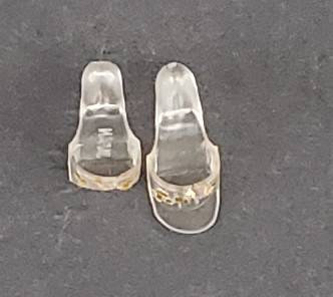 Clear glitter shoes sales