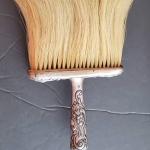 Antique Art Nouveau Hat Brush STERLING SILVER Repousse Brush Ferdinand Fuchs and Bros is the maker image 2