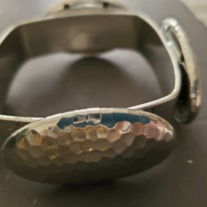 Vintage Silver Plate bracelet Bangle Wide