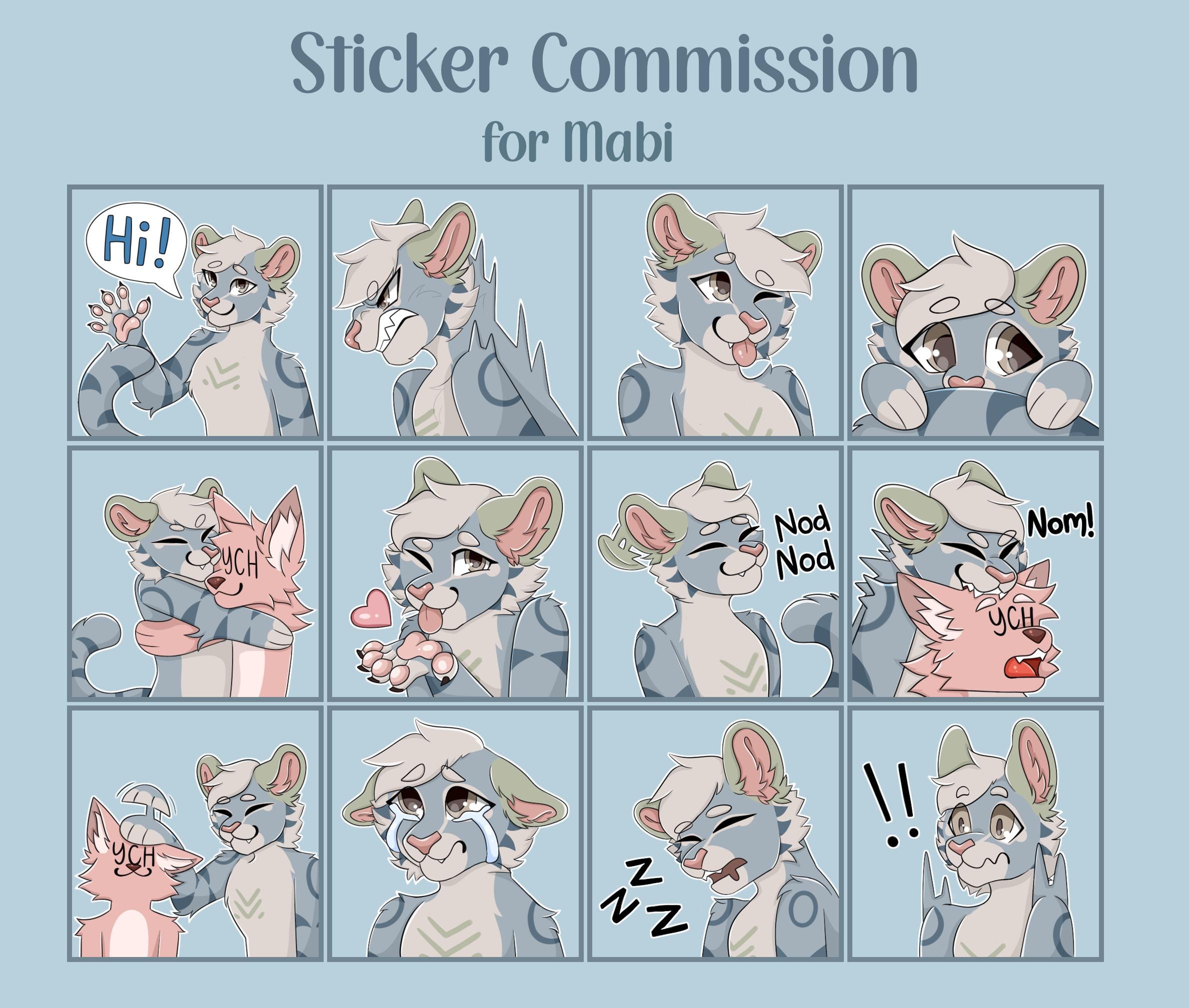 Custom Character Sticker Pack | 12 PNG Stickers (digital Download) - Etsy