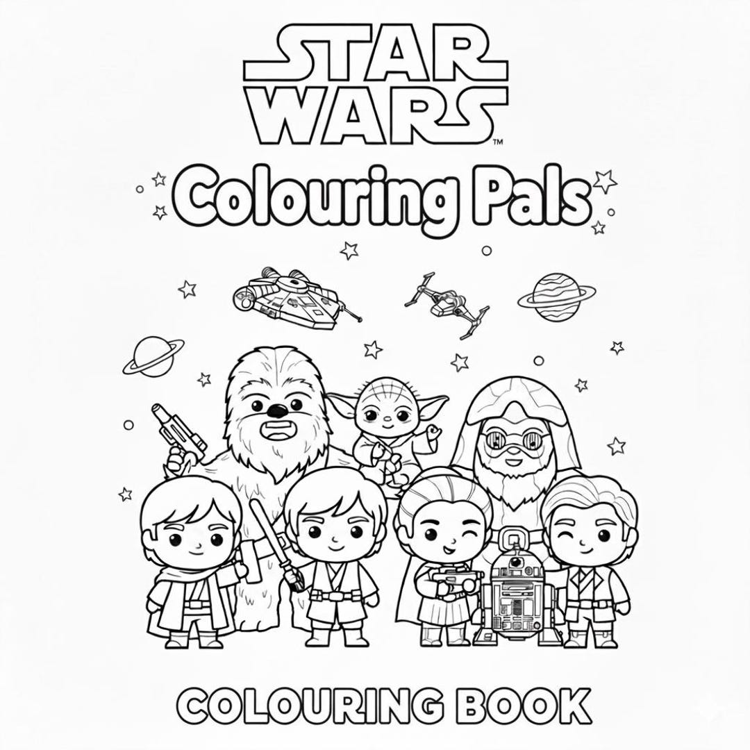Star Wars Colouring Book - Etsy