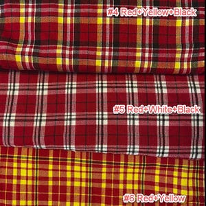 Maasai Shuka Blanket: Traditional African Acrylic Fabric - Shop for a Cause #6 Red+Yellow