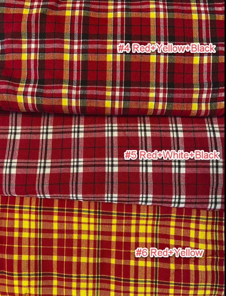 Maasai Shuka Blanket: Traditional African Acrylic Fabric - Shop for a Cause #6 Red+Yellow