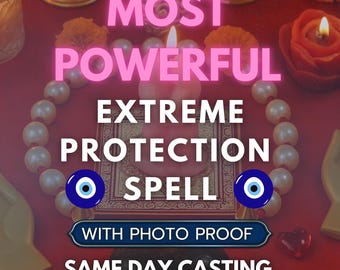 Powerful Protection Spell, Psychic Shield, Remove Bad Energy, Curse Removal & Hex Removal, (photo proof)