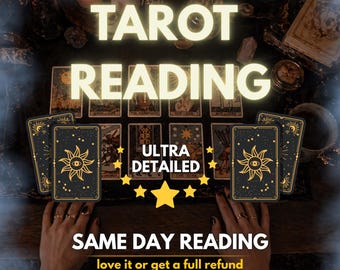 Lecture de tarot détaillée, conseils psychiques, aperçu précis de l'amour, aperçus futurs, réponses profondes et détaillées