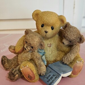 Cherished Teddies Caleb and Friends 661996 Bear Figurine Priscilla Hillman