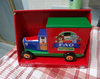 FAO Schwarz Tin Truck-New Still In It's Original Box