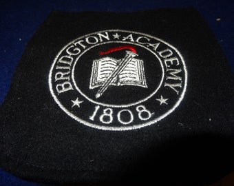 Bridgton Academy 1808 Wool Pocket Patch