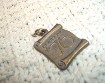 Vintage Collectible Brass Fob Class Of 76