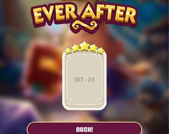 Autsch! Set 23 - Monopoly_Go 5 Stern-Aufkleber - EVER AFTER Album Season - Sofort Lieferung
