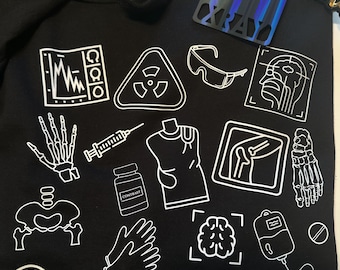 Sweat-shirt graphique de radiologie| T-shirt de radiologie