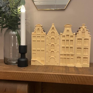 Dutch Amsterdam Canal House, Decorative House Ornament, Stackable 3D House