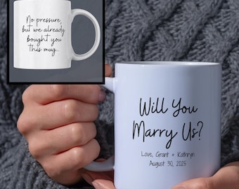 Wedding Officiant Proposal Ceramic Mug | Will You Marry Us Officiant Gift, Custom Wedding Officiant Gift, Personalized Gift, Coffee Lover