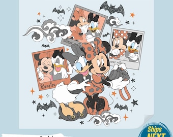 Transferencia DTF de Mickey de Halloween vintage: Disneyland Listo para imprimir