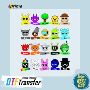 Sprunki Game Dtf, Ready to Press, Sprunki Fan Design, Sprunki Dtf Design for Boy, Roblox Cool Game Dtf, Sprunki Fan Merch,Sprunki Owakcx Dtf