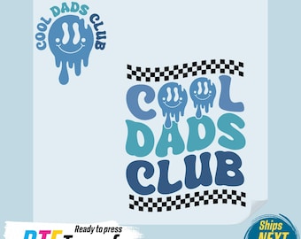 Transferencia Dad Club DTF, lista para prensar con calor.