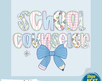 School Counselor Coquette DTF Transfer: Direct to Press Design