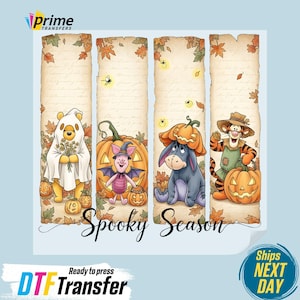 Winnie Spooky Season DTF Transfer, Disney Halloween Ready To Press, Winnie the Pooh Ghost DTF Print, Heat Press DTF, Cold Peel Hang Sheet