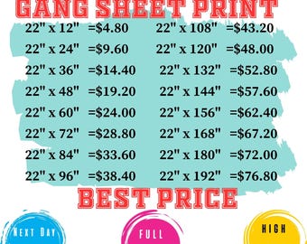 Custom DTF Transfers: Personalized Gang Sheet, Ready To Press