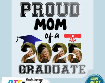 Custom Graduation Photo DTF Transfer: Personalized Graduate Gift Print