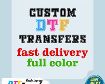 Custom DTF Transfer: Full Color Company Logo, Wholesale Gang Sheet
