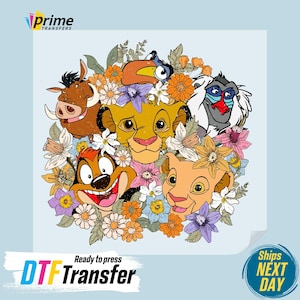 Disney The Lion King DTF Transfer, Disney Hakuna Matata Ready to Press, Disney The Lion King DTF Transfer, WDW Disneyland Ready To Press