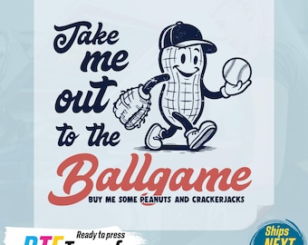 Baseball Game DTF Transfer Print: Ready to Press