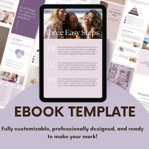 80 Plus Page Ebook Template Canva PLR MRR Editable Digital Product Lead Magnet Course Guide Workbook Creator Template