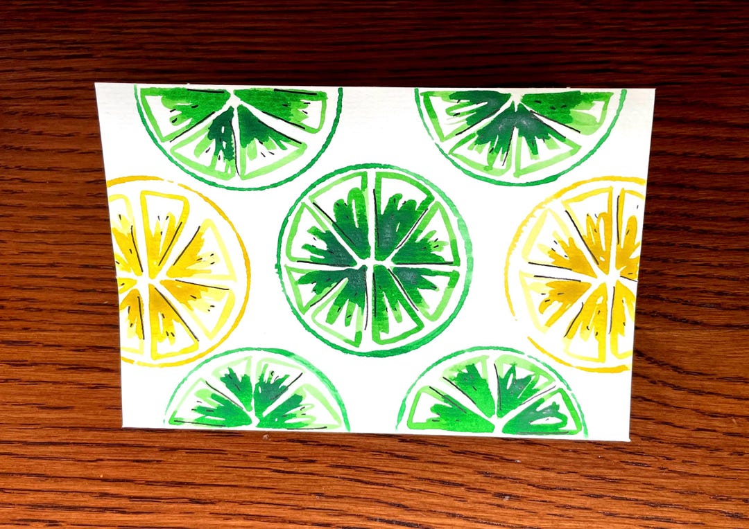 Set of 5 Hand Painted Watercolor Greeting Cards – Folded 4x6 Cards With ...