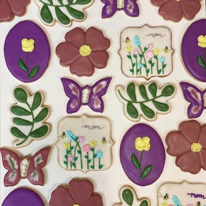 Floral Cookie Cutter Set. 3D print STL file instant download. Flower, Leaf, Butterfly, Oval, Square Star.
